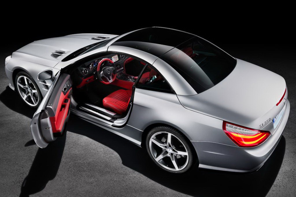 Like all of Mercedes' current range of sports cars including the SLS AMG Like all of Mercedes' current range of sports cars including the SLS AMG