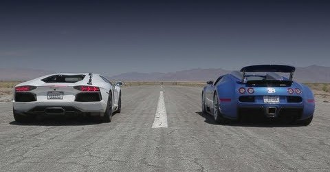 Video: Quarter Mile Matchup with Bugatti Veyron,Lamborghini Aventador,Lexus LF-A & McLaren MP4-12C