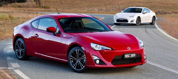 2012 Toyota 86 GTS and 86 GT (rear)