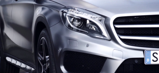 2014 Mercedes-Benz GLA teaser front headlights
