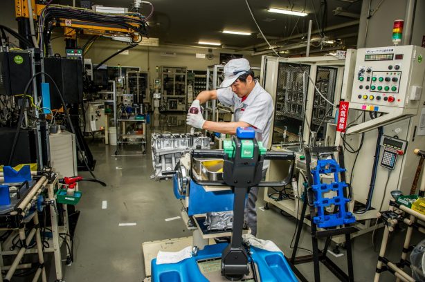 Nissan GT-R engine being handcrafted by a takumi