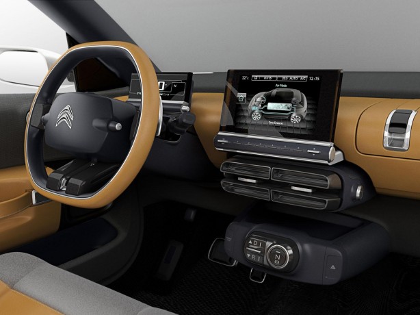 Citroen Cactus concept interior steering