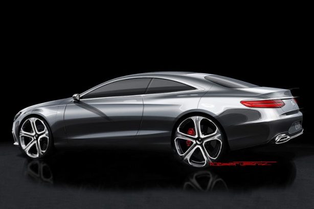 Mercedes-Benz S-Class Coupe concept sketch rear