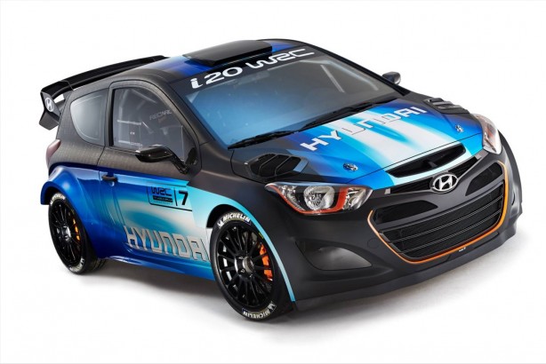 Hyundai i20 WRC front quarter