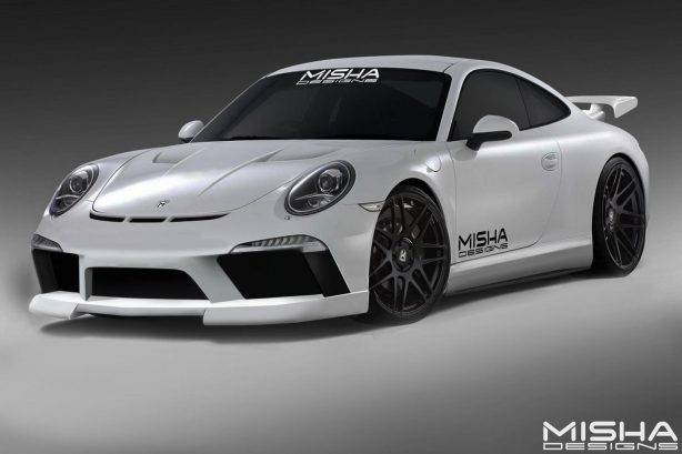 Misha Design Porsche 911 body kit front quarter