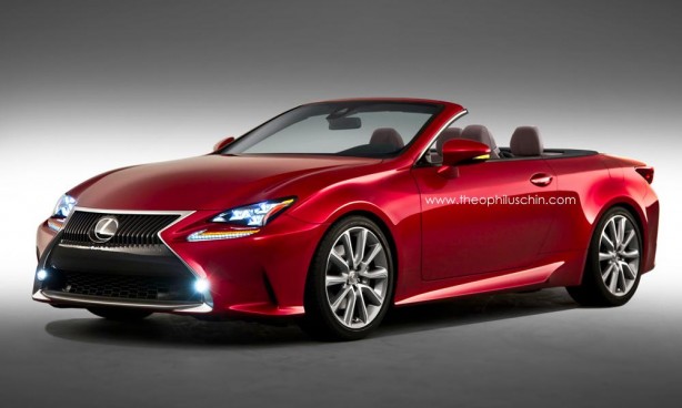 Lexus RC Convertible render front