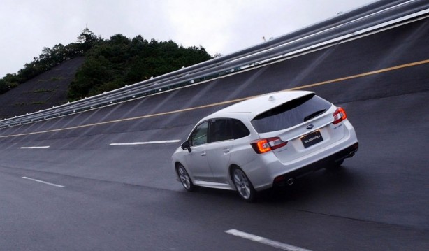 Subaru Levorg Wagon concept rear quarter rolling