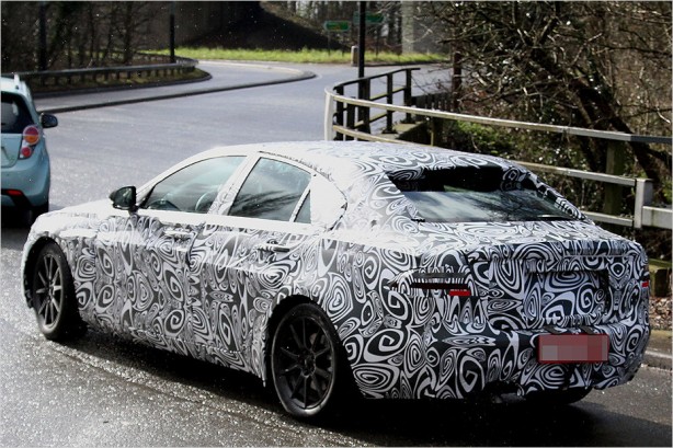 2015-Jaguar-XE-Sedan-spy-photo-rear-quarter