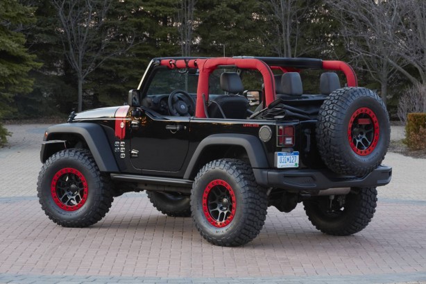 Jeep Wrangler Level Red is one of the six concept vehicles devel