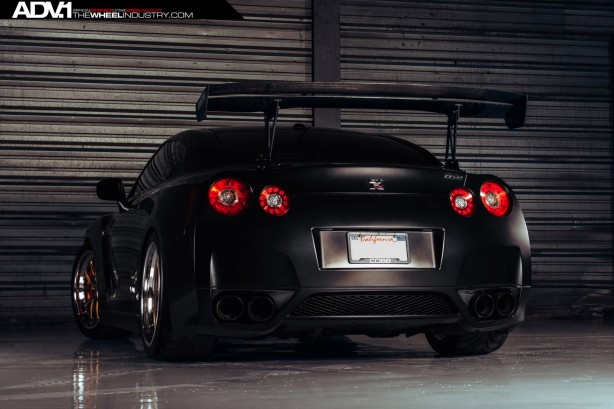 Matte-Black-Nissan-GTR-ADV1-Wheels-rear