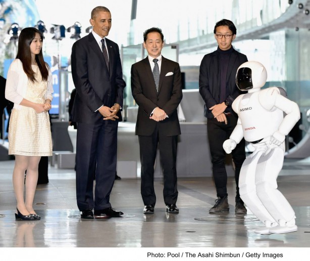 President Obama meets ASIMO
