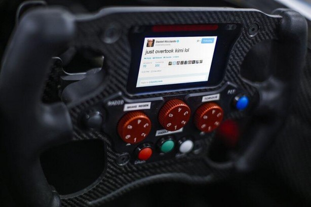 Red Bull Racing new F1 steering with Twitter capabilities