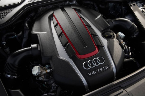 2014 Audi S8 sedan V8 engine