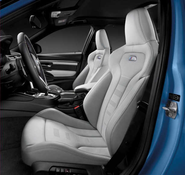 2014 BMW M3 sedan interior seats