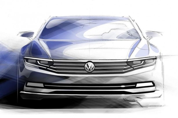 2015 Volkswagen Passat sketch front