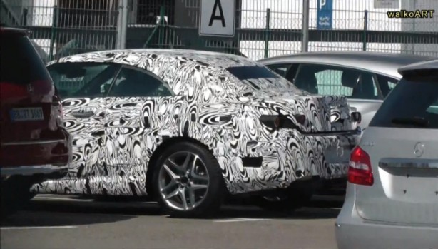 2016 Mercedes-Benz C-Class Cabrio spy photo rear quarter