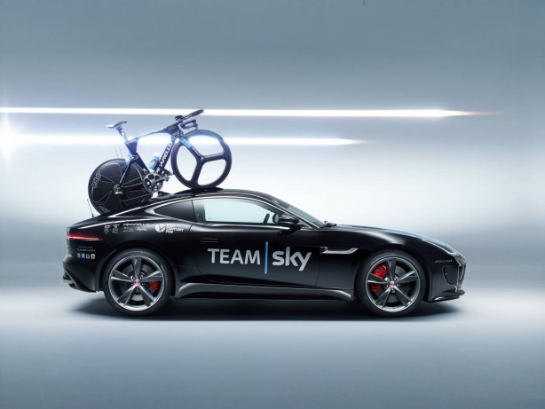 Jaguar F-Type Coupe for Team Sky side