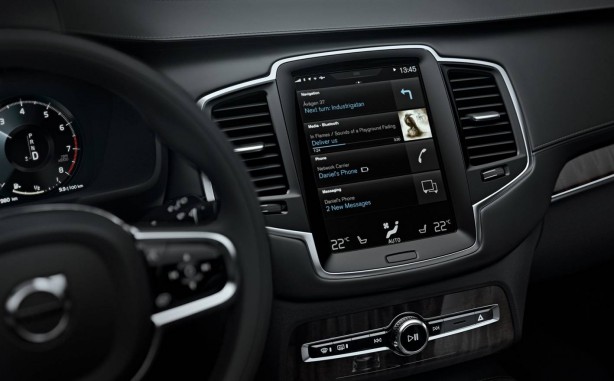 Volvo XC90 infotainment screen