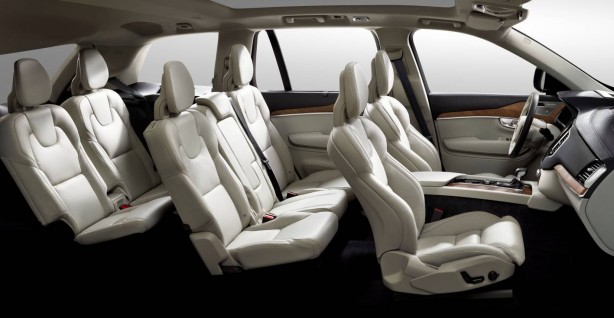Volvo XC90 interior seating arrangements