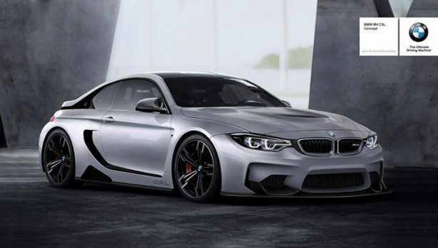 BMW M4 CSL rendering