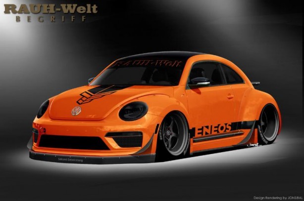 Volkswagen Bettle R-Line by Tanner Foust and RAUH-Welt Begriff front quarter