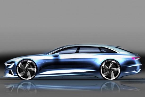 Audi Prologue Avant concept sketch side