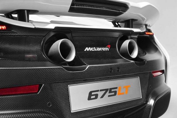 McLaren 675LT titanium exhaust