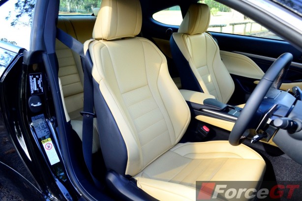 2015 Lexus RC 350 Sports Luxury front seats