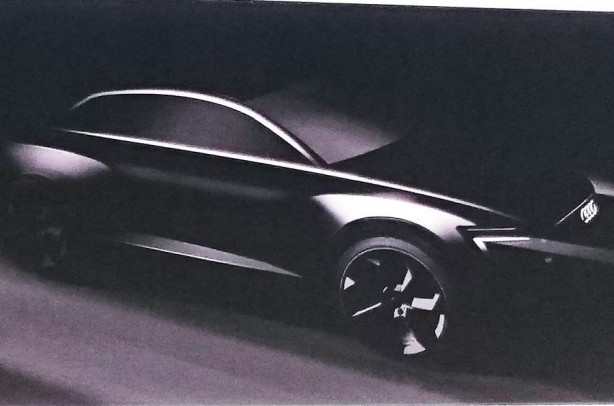 Audi Q6 teaser sketch