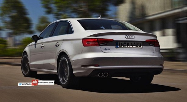 2016 Audi A4 render rear