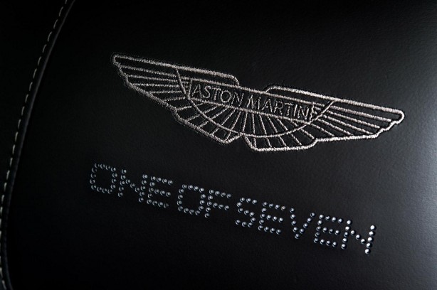 Aston Martin Vanquish One of Seven seat embroidery