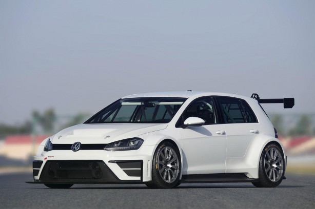 Volkswagen Motorsport Golf racing concept front quarter