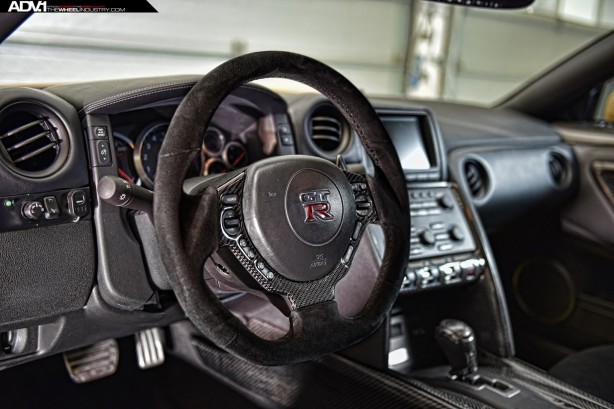 ADV 1 Carbon Gold Nissan GT-R interior