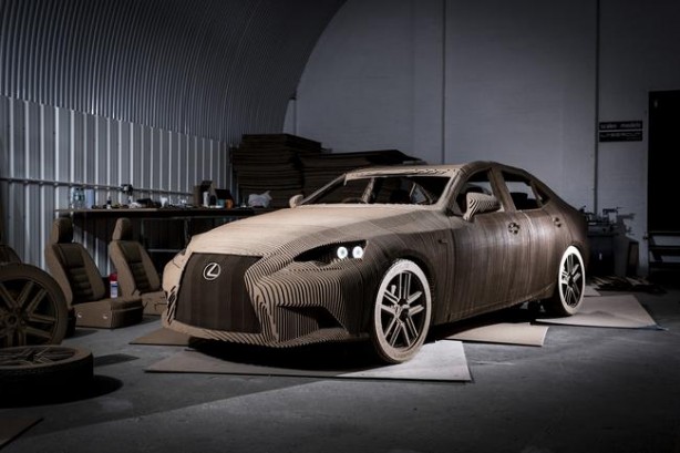 Lexus IS Carboard Origami Edition