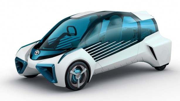 Toyota Mirai fuel-cell car (overseas model shown)