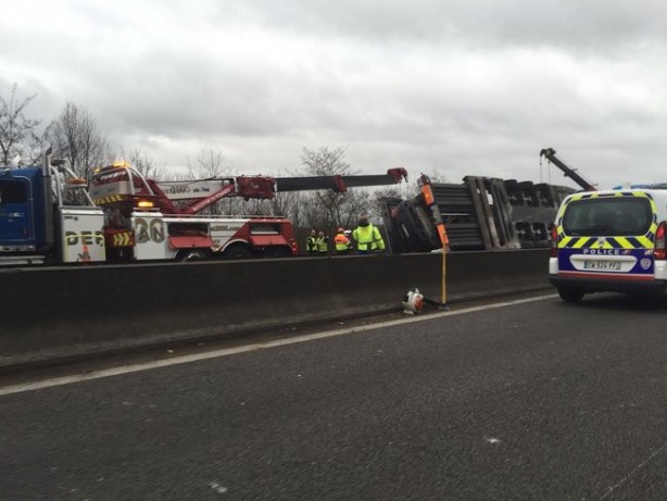 exotic cars damaged in truck crash near paris-2