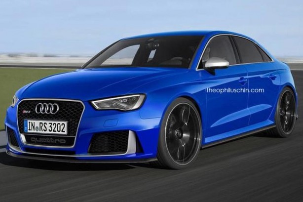 forcegt audi rs3 sedan render front quarter