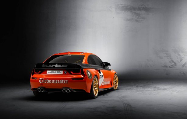 bmw 2002 hommage with livery rear quarter
