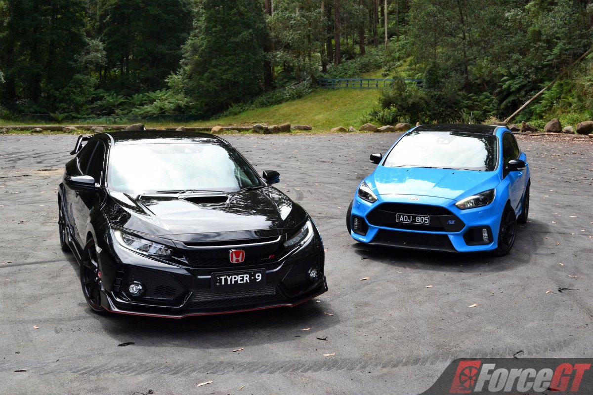 Hot Hatch Battle Honda Civic Type R Vs Ford Focus Rs Review Forcegt Com