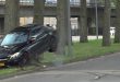 Mercedes-AMG C63 slams into tree in failed drift attempt