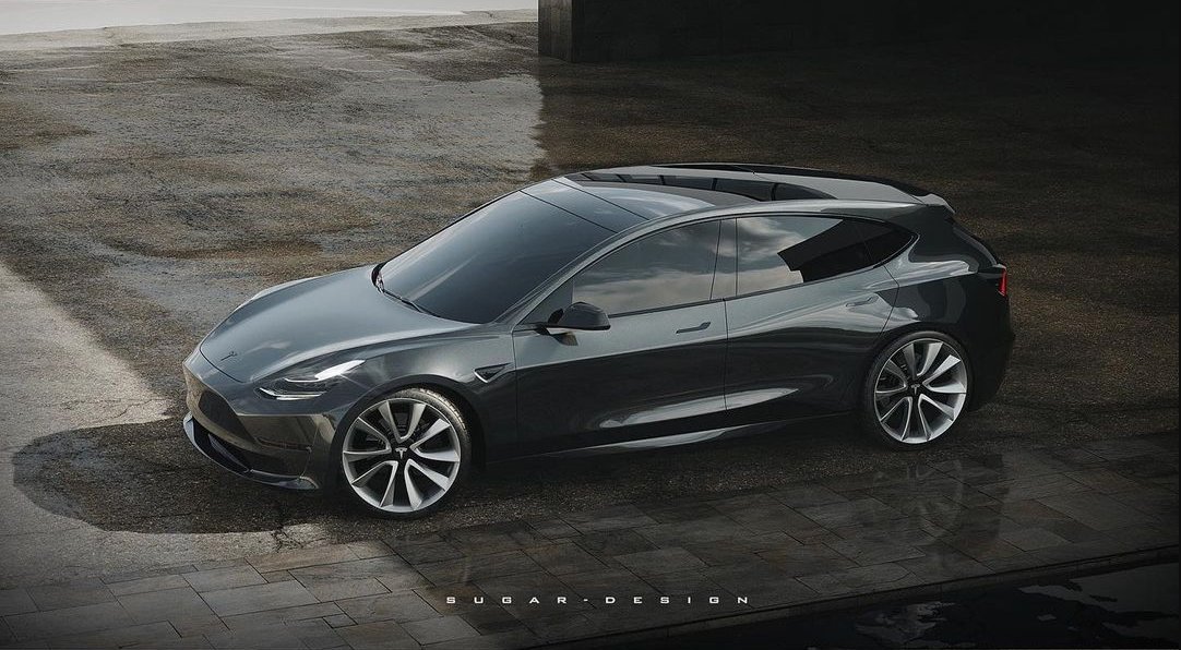 Rendering shows Tesla Model 3 hatch has good potential 
